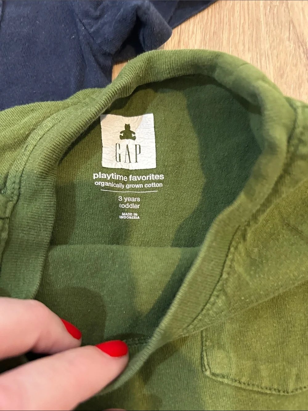Gap 3-Pack Kids Short Sleeve Tee Set - Navy, Olive, Striped